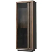 Hobby Hall Vitrine ¦ schwarz ¦ Maße (cm): B: 73 H: 197 T: 42.0