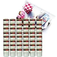 MamboCat 50er Set Sturzglas 350 ml To 82 Obst Deckel incl. Diamant Gelierzauber Rezeptheft