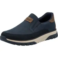 Rieker Herren Slipper mit herausnehmbarer MemoCup Decksohle extra weit B9350, Größe:42 EU, Farbe:Mehrfarbig