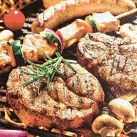 Home Fashion , Steak, Lunch-Servietten aufgefaltetes Maß 33 cm x 33 cm, im Viertelfalz, 20 Stück pro Pack, 12 Pack pro Karton