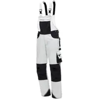 AS-Arbeitsschutz GmbH Arbeitshose Nitras Motion Tex Plus Latzhose | weiß | 245 g/qm | Gr.64
