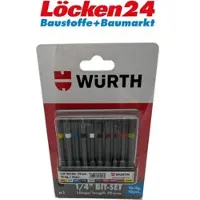Würth 1/4 Zoll Bitsortiment 10tlg. mit Gürtelclip