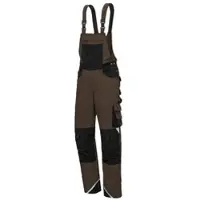 AS-Arbeitsschutz GmbH Arbeitshose Nitras Motion Tex Plus Latzhose | braun | 245 g/qm | Gr.98