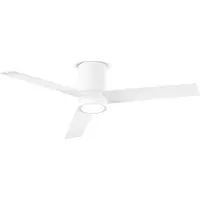 Perenz Deckenventilator mit Licht 7185 B CT Weiß - Ø 132 cm, 3 Flügel, 6 Geschwindigkeiten, Gleichstrommotor 40 W, geräuschlos