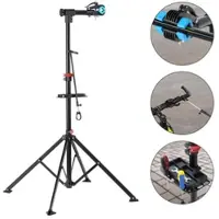 Monzana Fahrradmontageständer 108-190 x 144cm schwarz / blau