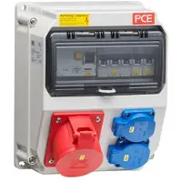 ABN SY16Z Steckdosenkombi Einbausatz 1xCEE 32A,2xSCHUKO für