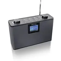 PEAQ PDR 190-1 DAB+ Radio with color display, DAB+/FM, FM, DAB+, Bluetooth, Black