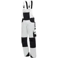 AS-Arbeitsschutz GmbH Arbeitshose Nitras Motion Tex Plus Latzhose | weiß | 245 g/qm | Gr.25