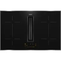 Miele KMDA 7473 FR-U Silence - Induktionskochfeld mit Dunstabzug mit 5 Jahre Garantie, mit Edelstahlrahmen für aufliegenden Einbau, 80 cm