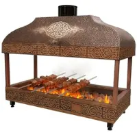 Trento Holzkohle Kupfergrill - 1000mm - mit Glas - Outdoor Grill - Premium Grill