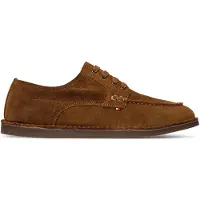 Tommy Hilfiger Halbschuhe Stitchdown Suede Derby FM0FM05841 Braun