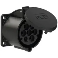 Pce 327-7v CEE-Anbausteckdose (70x70mm) 32A 7p 7h IP44/IP54 3277v