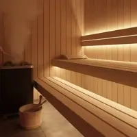 Longlife LED Sauna 24V LED Streifen 5M 8W/m 120LED/m 12mm IP68 - Lichtfarbe: Neutralweiß 4000...