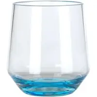 Moritz Milano Wasserglas blue line 2er Set aus Polycarbonat 340 ml bruchfest BPA-frei leicht ideal Outdoor und Alltag