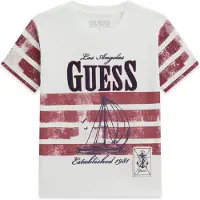 GUESS T-Shirt N6RI15 K6XN1 Weiß Regular Fit