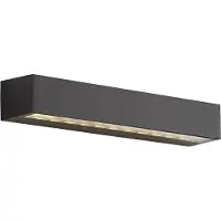 QAZQA Industrielle Außenwandleuchte schwarz 38cm inkl. LED IP65 - Hannah