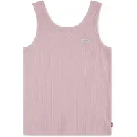 Levi's Ripptanktop KIDS "LVG MEET AND GREET RIBBED TANK", Mädchen, Gr. 6 (116), rosa (coral blush), Obermaterial: 95% Baumwolle, 5% Elasthan, Rundhals, Tops Ripptanktop, for GIRLS