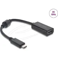 DeLOCK USB Type-C Adapter zu HDMI (DP Alt Mode) 8K 60 Hz schwarz