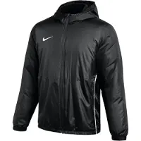 Nike Herren Herbstjacke - Park 26, Regenjacke, Kapuze, wärmend, atmungskativ Schwarz XL