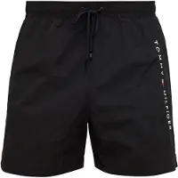 Tommy Hilfiger Medium Drawstring Swim Trunk Black Größe: S | Badehosen Outlet | Herren | Schwarz