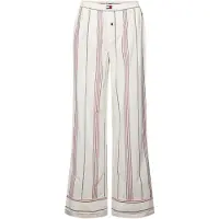 Tommy Hilfiger Poplin Stripe Pants Beach House Stripe Navy Größe: M | Nachtwäsche Outlet | Damen | Blau