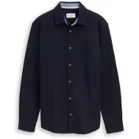 Tom Tailor Herren Langarm Hemd LIGHT STRUCTURED SHIRT Regular Fit 1049588-10668 Blau L