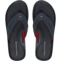 Tommy Hilfiger Zehentrenner Hilfiger Padded Beach Sandal FM0FM05801 Dunkelblau 41
