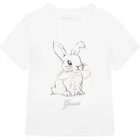 GUESS T-Shirt J6RI24 K6YW4 Weiß Regular Fit 122