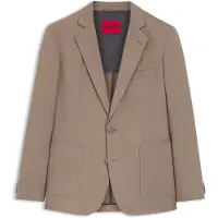 HUGO Slim-Fit Jacke aus elastischer Baumwolle Grösse 46