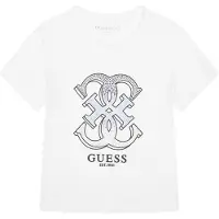 GUESS T-Shirt J6RI28 K6YW4 Weiß Regular Fit 128