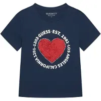 GUESS T-Shirt J6RI24 K6YW4 Dunkelblau Regular Fit 170