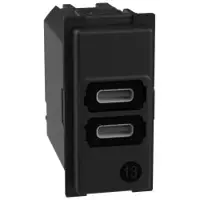 Legrand K4191CC LivingNow USB-Ladesteckdose 1-modulig mit 2x USB-C