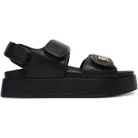 Tommy Hilfiger Sandalen Leather Sporty Platform Sandal FW0FW09119 Schwarz 37