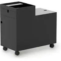 Müller möbelfabrikation Rollcontainer Next tiefschwarz seidenmatt, Designer Mark Braun, 33x57x60 cm