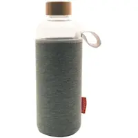 Baladeo Reisui 1L Glasflasche mit Hülle - STK - transparent