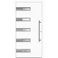 Haustuerenland.de Haustür RC3 "SMILLA" 79 mm Weiß RAL 9016 beidseitig innen öffnend DIN rechts