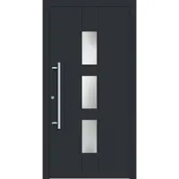 Haustuerenland.de Haustür RC3 "THERESA" 79 mm Anthrazit RAL 7016 innen öffnend DIN links