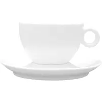 Lubiana BOLA Weiße Tasse mit Untertasse 200ml
