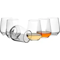 OEM Elegantes Glaswaren Set - Klassisches Design - 6 Stück - Kristallglas