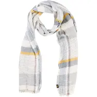 Camel active Multicolour Webschal aus Baumwoll-Twill in Sonnengelb | Gr.: onesize
