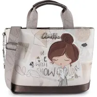 Anekke Umhängetasche Schultertasche Sophia Short Handle Bag Multicolor beige