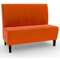 BIG Möbel Gastro Sitzbank Paris | 180 cm breit | Samtstoff in Orange | Glatt | Dinerbank