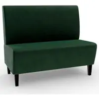 BIG Möbel Gastro Sitzbank Paris | 180 cm breit | Samtstoff in Grün | Glatt | Dinerbank