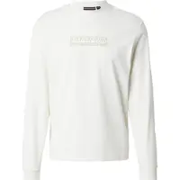 Napapijri Longsleeve Herren Box Logo 1 White Whisper-M
