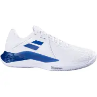 Babolat Herren Tennisschuhe Propulse Fury 3 AC M White/Dark Blue EUR 46,5 - Weiß,Blau - EUR 46,5