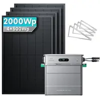 SolarMars Zendure SolarFlow 800 Pro Balkonkraftwerk mit Speicher - 4 Panels (2000Wp)üî• / Zendure 800 pro / Mit Flachdach/Garten/Wand HAL