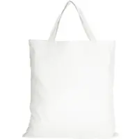 TEXXILLA 10er | 25er | 100er Pack Baumwolltasche Organic aus zertifizierter Produktion mit Zwei kurzen Henkeln | 38x42cm | Jutebeutel, weiß
