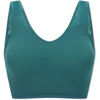 Schiesser Bustier "Invisible Soft Lace" herausnehmbare Pads, Spitzeneinsatz, V-Ausschnitt