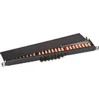 TTL NETWORK TTL 1812-24-05HE - 19" Patchpanel 24-Port, Cat.6a, 0,5HE, geschirmt, schwarz