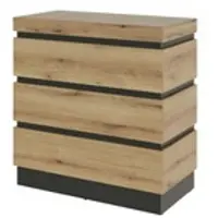Sconto Sideboard Corte ¦ grau ¦ Maße (cm): B: 90,1 H: 92,5 T: 45.0
